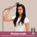 Lecomely Brosse coiffante à air 5 en 1 avec fonctions de bouclage et séchage automatiques, sèche-cheveux léger haute vitesse à air enveloppant avec technologie à ions négatifs anti-frisottis et coiffures longue tenue image 2