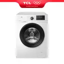 TCL wasmachine, 8 kg, Energieklasse A-10% met BLDC-motor, stoomwasprogramma, snelwasprogramma 15 min, kinderslot, honingraat-trommel [Energieklasse A] FF2408WA2 image 0