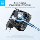 Anker Ladegerät (100 W, 3 Anschlüsse, Intelligentes Display) Touch-Steuerung, für MacBook, iPad sowie iPhone 17/16/15-Serien (inkl. USB-C-Kabel) image 2