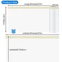 TAPEBEAR Upgrade Pre-Taped Masking Film Extra Thick, High Temp Tape and Drape 22" x 90', Plastic Cover for
Automotive, Painting, Plastic Sheeting Masking Tape Film for Auto, floor,
Furniture, 4rolls image 6