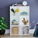 Vida Designs Bookcase Durham 6 Cube White image 0