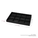 Oirlv Plateau Présentoir à Bijoux en Cuir PU Luxe Empilable, Inserts Organisateurs pour Tiroir, Rangement et Présentation de Bijoux Homme Femme – Bagues, Boucles d’oreilles, Colliers – Taille 35×24×3cm image 9