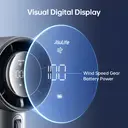 JISULIFE Pro1S Turbo ventilateur portable à écran LED - Noir image 3