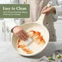 Redchef Starlight Series 24cm Ceramic Frying Pan, White Exterior & Interior image 5