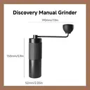STARESSO Manual Coffee Grinder Capacity 20g with CNC Stainless Steel Tapered Burr - Internal Adjustable Setting, Double Bearing Positioning, French Press Coffee for Hand Grinder Gift, D6 PLUS image 9