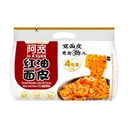 A Kuan Hot & Sour Flavor Red Oil Noodle , 4 Packs, 460g image 0