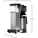 Moccamaster KBGT Filter Coffee Machine, Thermal Jug, Handmade in the Netherlands, 1.25 Litres, Polished Silver - 79411 image 4