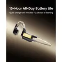 Mojawa Purra Run Bone Conduction Sport Headphones, Open-Ear Bluetooth Headphones with Mic, IP67 Waterproof, Deep Bass, Voice Control, Secure Fit for Running, Cycling, and Workouts (Black) image 4