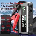 Porbi X11 Jump Starter with Air Compressor 3000A Portable Car Jump Starter, 24800mAh Battery Booster & 150PSI Tyre Inflator, PD65W Fast Charging Power Bank for Laptop, 12V Petrol & Diesel Vehicles, SUV, Van & Motorcycle image 2