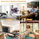 TV Wall Bracket Height Adjustable Gas Spring Arm Monitor Wall Mount for Most 23"-55" LED, LCD, OLED Flat or Curved TVs with VESA 100x100-400x400mm up to 25KG, Full Motion Corner TV Mount image 1