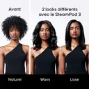 L'Oréal Professionnel Paris Steampod 3.0 - Lisseur et boucleur vapeur 2-en-1, coiffure rapide, technologie vapeur brevetée, tous types de cheveux, blanc image 8