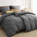 Bedsure Parure de lit 100 % polyester Quiet Shade - 2 housses 135 x 200 cm et 2 taies 80 x 80 cm image 2