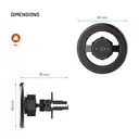 Support Magnétique Voiture | Fixation sur Prise d’Air | Noir (MagMount) image 9