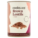Cooks & Co Brown Lentils 400g image 1