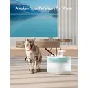 PETLIBRO Capsule Water Fountain 2.1L – Quiet Pet Fountain, Blue image 3
