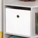 HOMCOM Kids Bookcase, 3 Tier Toy Organiser Storage Unit BookShelf with 3 Non-woven Fabric Drawers, Anti-tip Device, for Bedroom, Children's Room, Playroom, Grey image 3