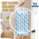 TAILI Hanging Vacuum Storage Sealer Space Saver Bags for Clothes, Suits, Coats or Jackets, Closet Organizer, 4 Pack Jumbo Blue image 4