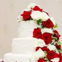 Yuejia 12Pcs 10.6in/26.92cmArtificial Roses Single Stem Fake Silk Flower Arrangement Bridal Bouquet Real Touch for Home Party Wedding Decoration(red) image 6