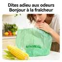 VIVREAL Sac poubelle biodégradable - vert 10 L (100 pièces) | Double certification TÜV et BPP, ultra résistant, anti-fuite, matériau en amidon de maïs respectueux de l’environnement image 6