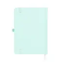Jubiluu Carnet de poche A6 à couverture rigide en cuir PU premium, pages lignées - 80 feuilles (papier offset 100 g/m²), marque-page, bande élastique et porte-stylo - planificateur non daté pour noter des idées, esquisser des concepts, établir des listes ou tenir un journal personnel - vert sauge image 1