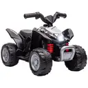 AIYAPLAY Electric Car for Kids, Honda Licensed Kids Electric Quad Bike, 6V Ride on Car ATV Toy with LED Light, Horn Black image 0