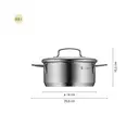 WMF Mini Topfset Induktion klein 5-teilig, Kochtopf Set mit Metalldeckel, Cromargan Edelstahl, Induktions Töpfe Set stapelbar, ideal für kleine Portionen image 7