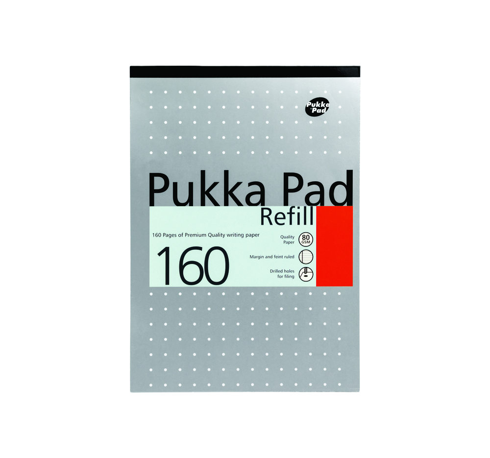 Pukka Pad A4 Metallic 160 Page Refill Pad, Pack of 3 image 1