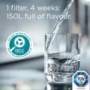 BRITA Water Filter Jug Style Essential Sand incl 1x MAXTRA PRO Pure Performance - Fridge-Fitting Design Pitcher with Smart LED-LTI and Flip-Lid Reduces Chlorine, Limescale and Impurities image 7