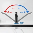 Auralum robinet de cuisine monocommande pivotant à 360 ° - noir image 2