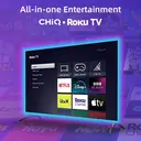 CHiQ U43QP9K(U43QP9KF) 4K Smart QLED Roku TV HDR10 HLG, Dolby Audio, Works with Alexa, DVB-T2/T/C, Support Apple Air-Play, Prime Video, HDMI2.1, USB2.0 image 2