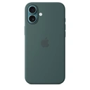 Apple Coque en silicone avec MagSafe pour iPhone 16 Plus - Vert marin image 0