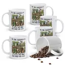 Alphynix 1pc 11oz White Mug with "INTO THE GARDEN I GO to lose my mind and find my soul" Quote & Detailed Garden Tools Illustration, Serene Gardening Christmas or Thanksgiving Gift image 0