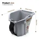 ROLLINGDOG Kit de peinture avec mini-rouleau et gobelet pour pinceau, 100 mm, pour petits espaces, plinthes, bordures, détails, meubles, portes, placards, amélioration de la maison DIY, outil pour peintre professionnel, application facile, finition lisse image 2