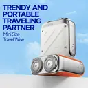 Metz Traveler Electric Shaver for Men, Mini & Portable, 100% Waterproof, Perfect Qixi Valentine's Day Gift for Boyfriend, Husband and Father image 2