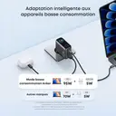 Anker Ladegerät (100 W, 3 Anschlüsse, Intelligentes Display) Touch-Steuerung, für MacBook, iPad sowie iPhone 17/16/15-Serien (inkl. USB-C-Kabel) image 5