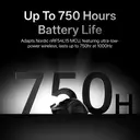 RAPOO VT3 MAX Wireless Gaming Mouse， True 8K Wireless Polling Rate， 53g Lightweight， Up to 750 Hr Battery， Nordic nRF54L15 MCU， 120-Million Optical Switch， 10 Programmable Buttons， Macro Enabled - Black image 4