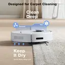 ECOVACS DEEBOT N30 PRO OMNI Robot Vacuum and Mop - 10,000Pa Suction, TruEdge Adaptive Edge Mopping, ZeroTangle 2.0 Technology,60℃ Hot Water Mop Washing, Hot Air-Drying, Self-Emptying, Auto-lift Mopping image 5