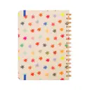 Jubiluu Carnet ligné A5 à spirales et couverture rigide - Étoiles multicolores image 1