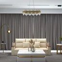 Homary Crystina Modern Oval LED Crystal Kitchen Island Light Brass with Tubes Shaped image 5