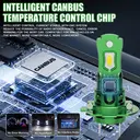 Bullvision Lot de 2 ampoules H1, format 1:1, sans adaptateur requis, 6000 K blanc, 10 000 lm plus lumineuses, Plug & Play pour feux de brouillard image 7