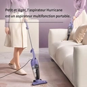 ochama Aspirateur balai 2-en-1 avec fil léger, haute puissance d’aspiration 550 W, corps fin, bac à poussière visible, montage et démontage faciles - 0,5 L image 1