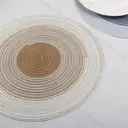 Lot de 6 sets de table ronds tressés dégradé de marron - 38 cm  image 4