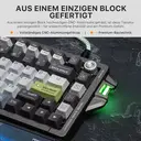 KEYSME AHD-HCKR-C 75-%-Gaming-Tastatur, QWERTY-US-Layout, magnetische Jade-Pro-Schalter, 8 kHz Abfragerate, einstellbarer Auslösepunkt 0,1–4,0 mm, CNC-Aluminiumgehäuse, PBT-Tastenkappen mit Farbsublimationsdruck image 2