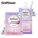 Grepower Hanging Dehumidifier Bags with Lavender Scent, 10-Pack, Effective Against Moisture and Mold, for Wardrobe/Home/Kitchen/Garage/Bedroom/Motorhome/Office/Basement image 1