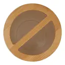 Maison by Premier White Ceramic Toothbrush Holder, Bamboo Accent Cylindrical Holder For Storage, Porcelain Toothbrush Stand image 2