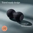 Therabody WaveDuo, Vibrating Roller for the Neck, Back & Spine, Contoured Ergonomic Design, Black image 1