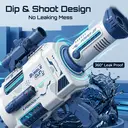 Tokky 48-Hole Automatic Bubble Gun with LED Lights, Rechargeable Bubble Machine, Leak-Proof Design, 1 Million+ Bubbles Per Minute, Outdoor Toy for Kids and Adults, Suitable for Parties and Weddings (Blue) image 4