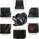 Large Laptop Backpack Men 50L， 17.3 Inch Work Waterproof Backpack Laptop Bag Travel Backpack， School Backpack Teenager Boys Anti Theft Business Black， New Year Sale ， Top gift picks image 1