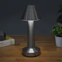 GLOBAL GIZMOS Table Lamp Portable LED Rechargeable Silver 200 x 90 x 90 mm (H x W x D) image 4