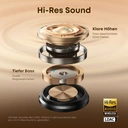 Soundcore AeroClip von Anker, Open-Ear-Kopfhörer, Bluetooth-Ohrhörer, Open-Ear-Ohrhörer, ganztägiger Tragekomfort, 4 KI-gestützte Mikrofone, sicherer Halt, 12 mm Treiber, Hi-Res, offenes Ringdesign, Weiß image 3